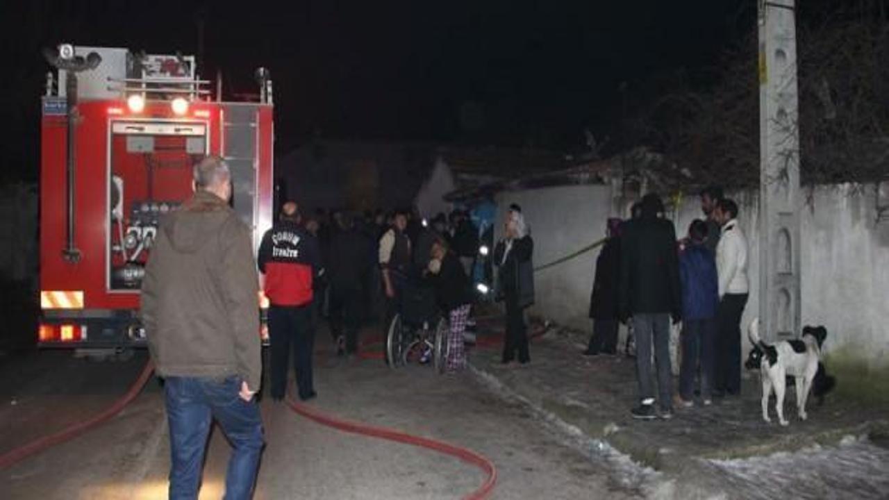 &Ccedil;orum'da yangın: 1 &ouml;l&uuml;!