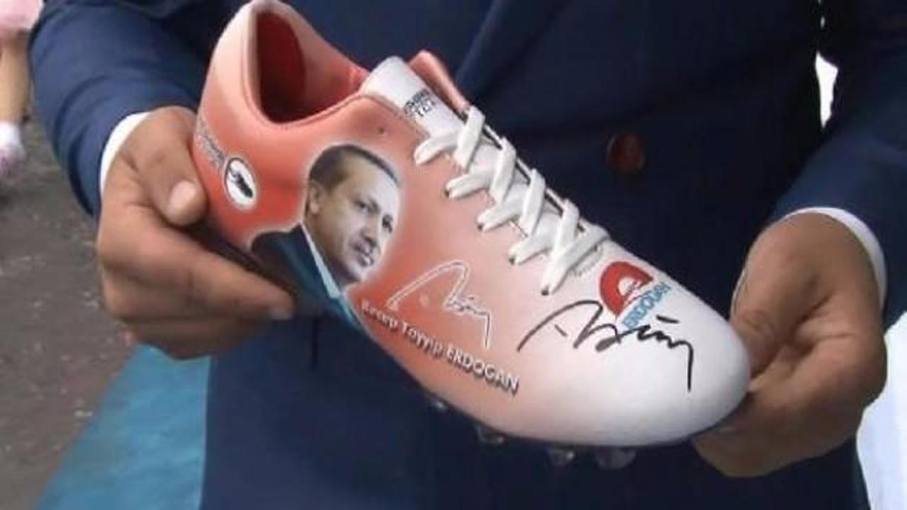 Erdoğan'a özel krampon tasarladı