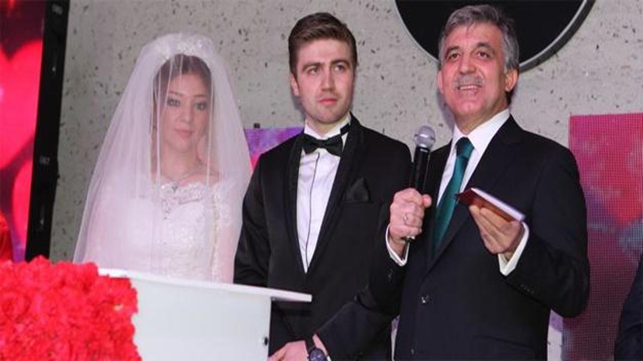 Cumhurbaşkanı Gül nikah şahitliği yaptı