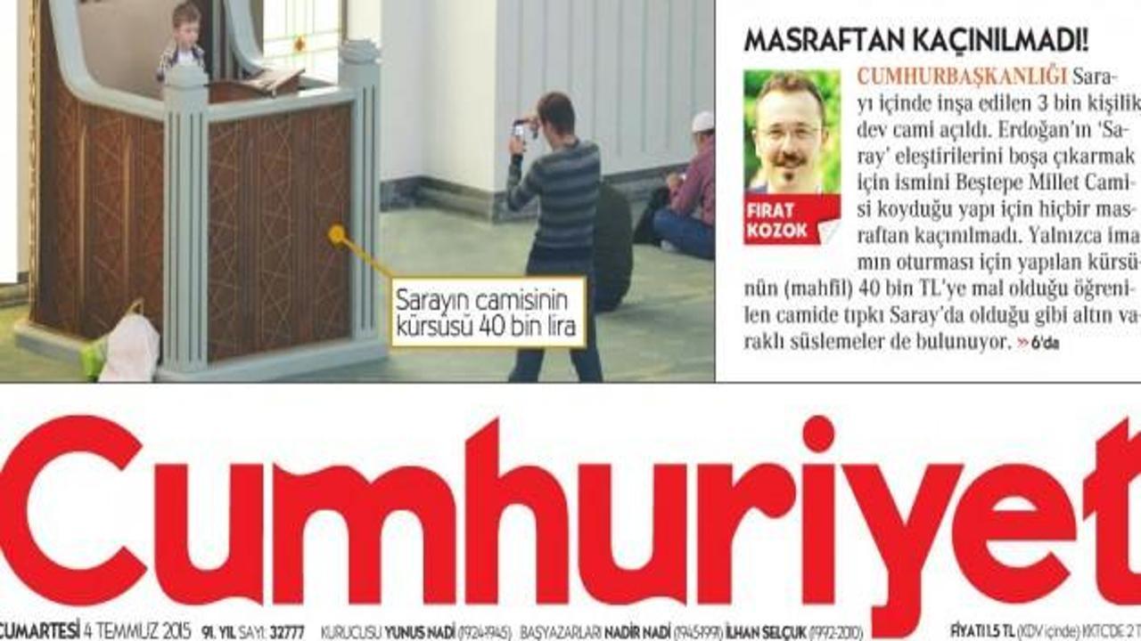 Cumhuriyet Gazetesi şimdi de imamı hedef aldı