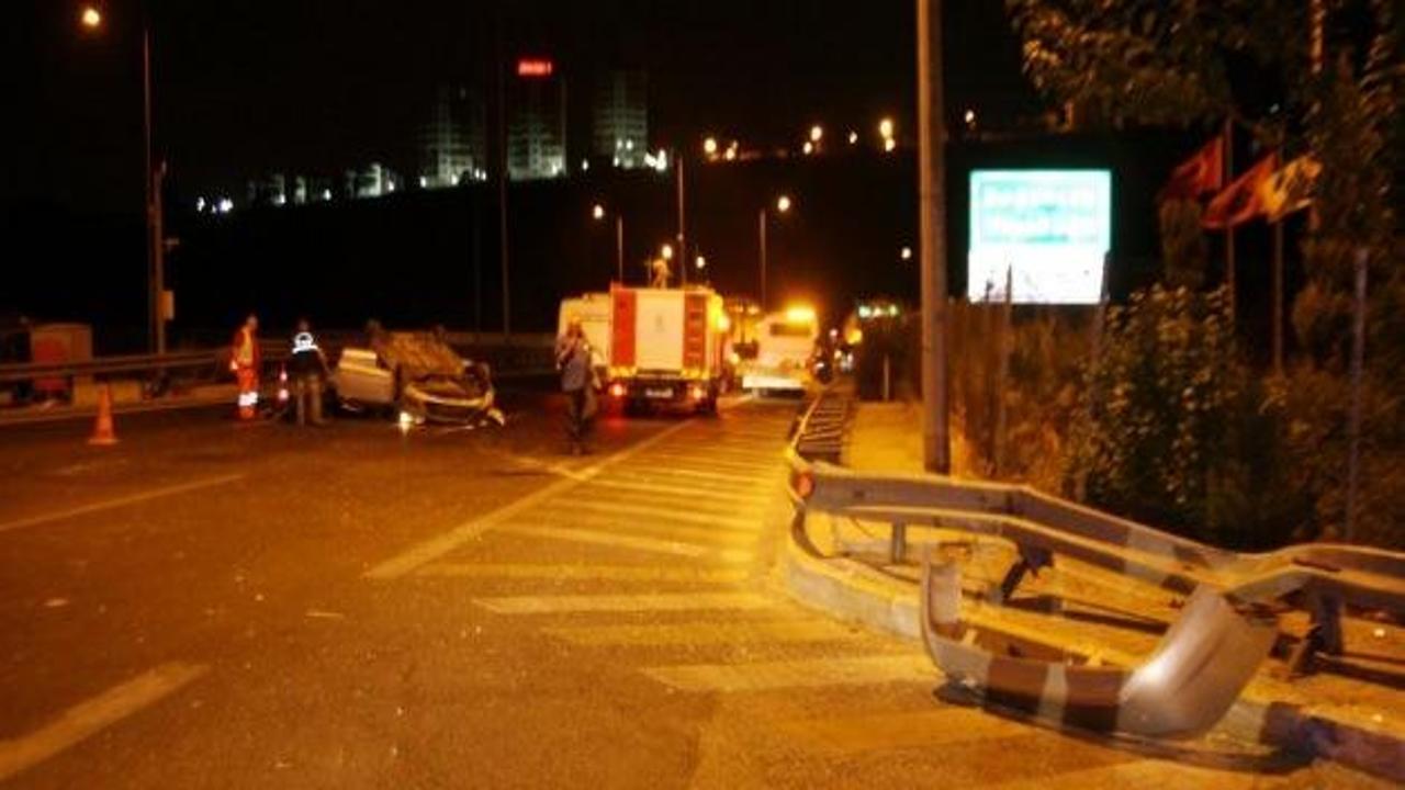 İzmir'de otomobil takla attı: 2 ölü, 2 yaralı