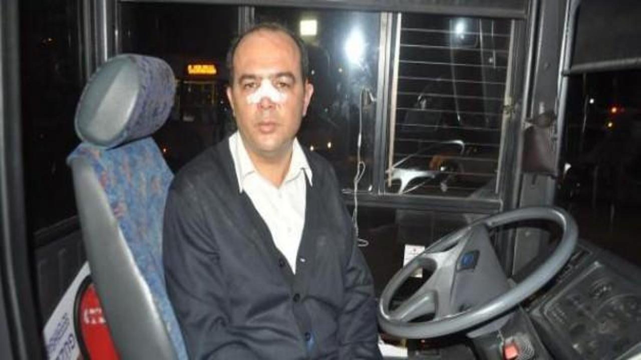 Darp edilen otob&uuml;s şof&ouml;r&uuml; isyan etti!