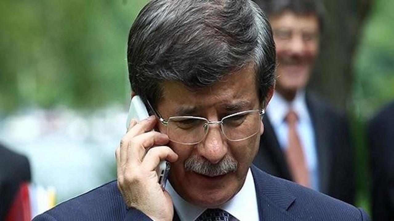 Davutoğlu'ndan Albayrak'a telefon