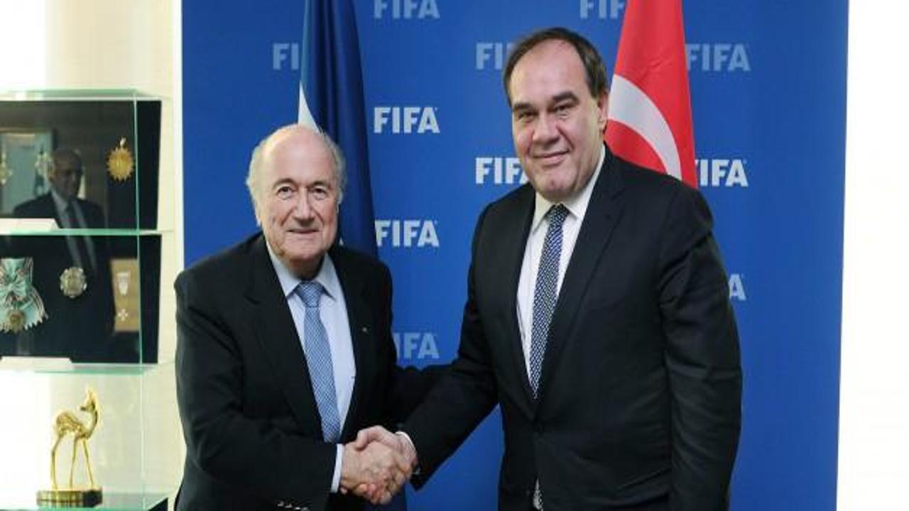 Demirören, FIFA Başkanı Blatter ile görüştü