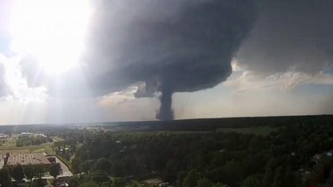 Dev hortum b&ouml;yle g&ouml;r&uuml;nt&uuml;lendi