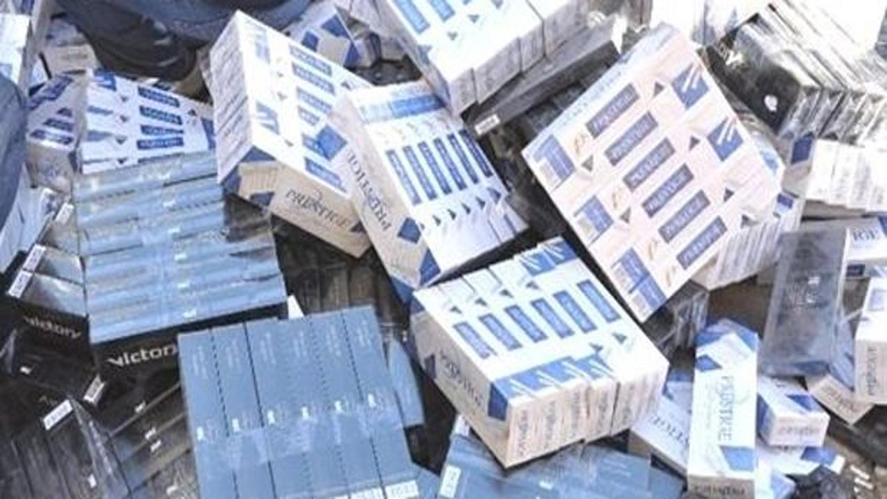 Yozgat'ta 58 bin paket kaçak sigara ele geçirildi