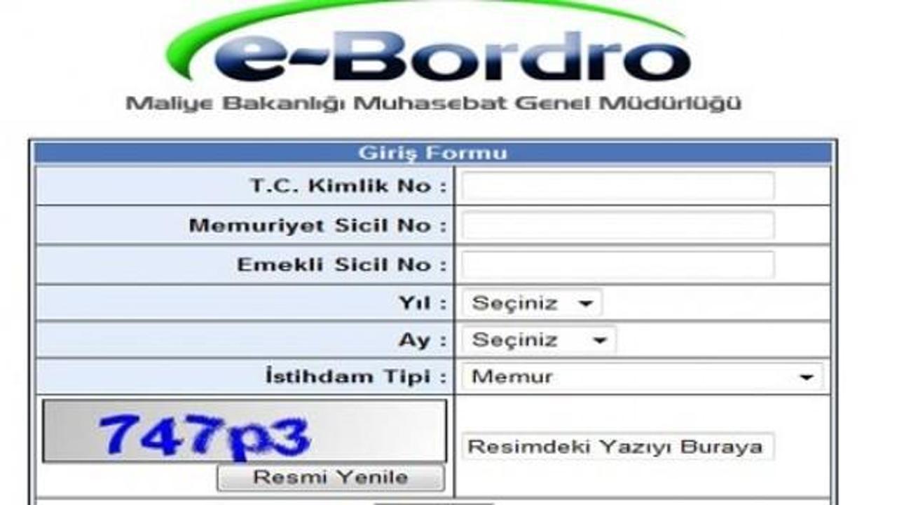 E-Bordro gir, E-bordro maaş sorgulama 25.11.2015