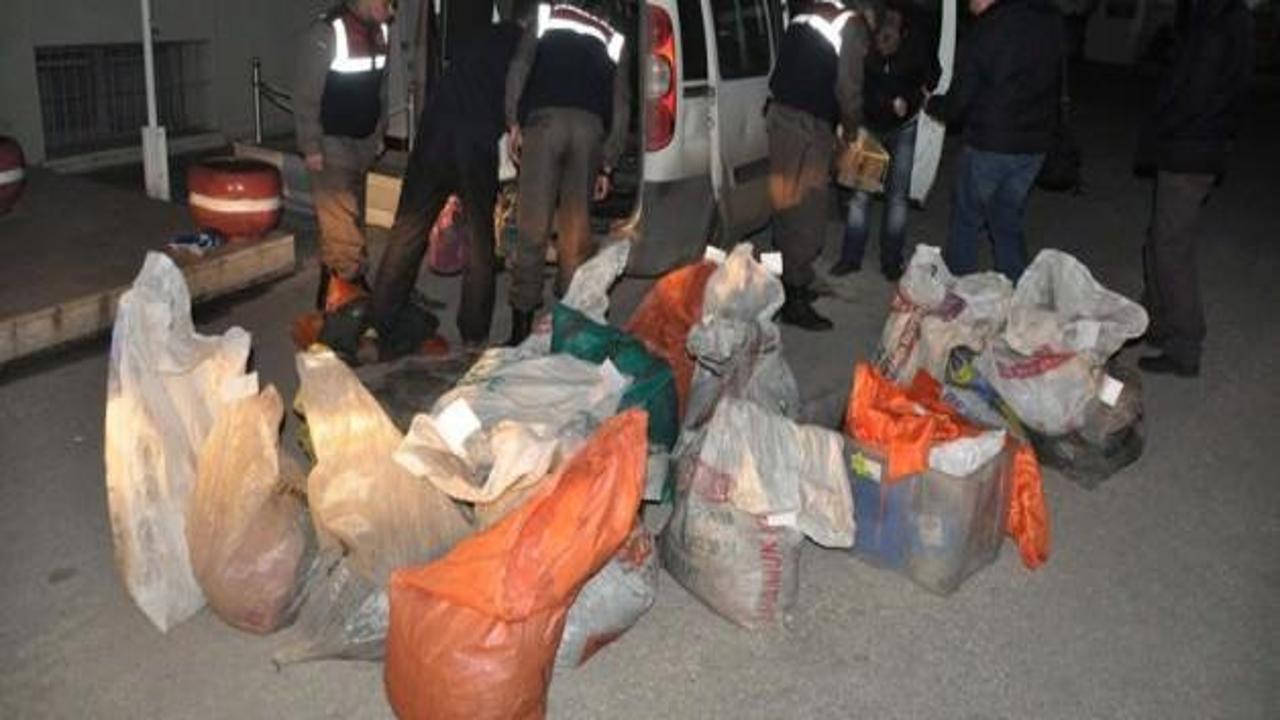 Edirne'de 1 ton kaçak et yakalandı