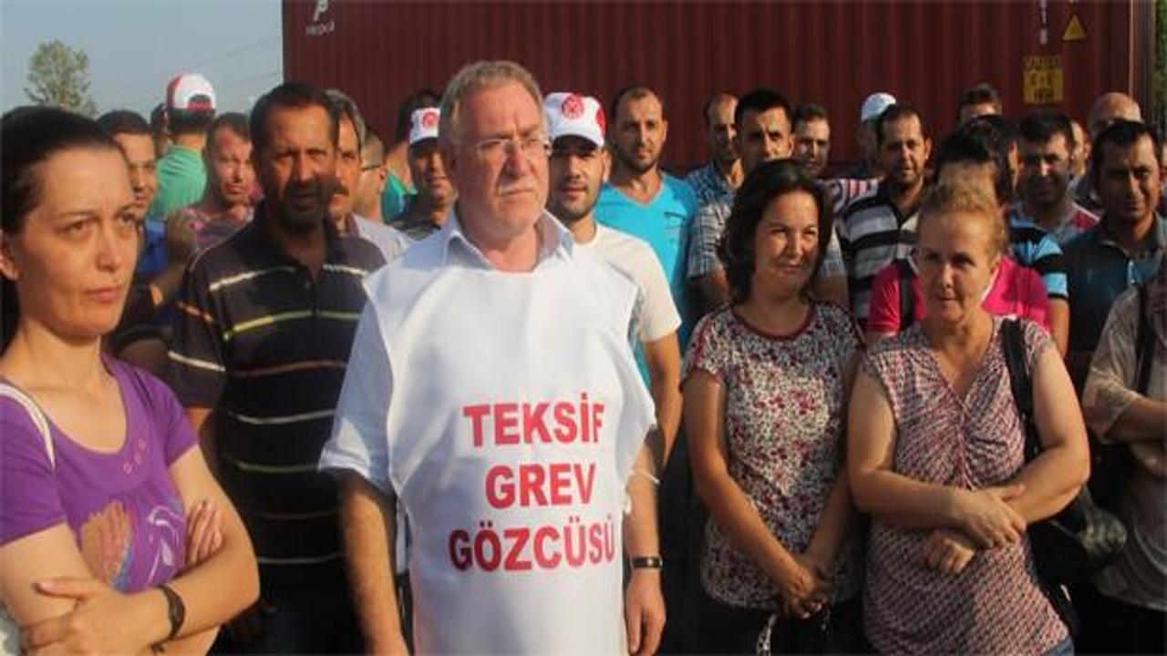 Edirne'de tekstil işçilerinden grev