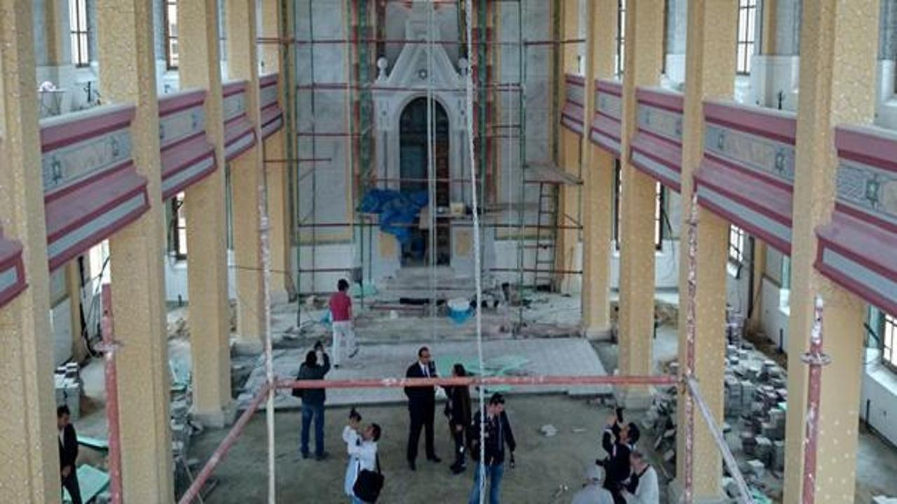 Edirne'deki Büyük Sinagog'daki restorasyon