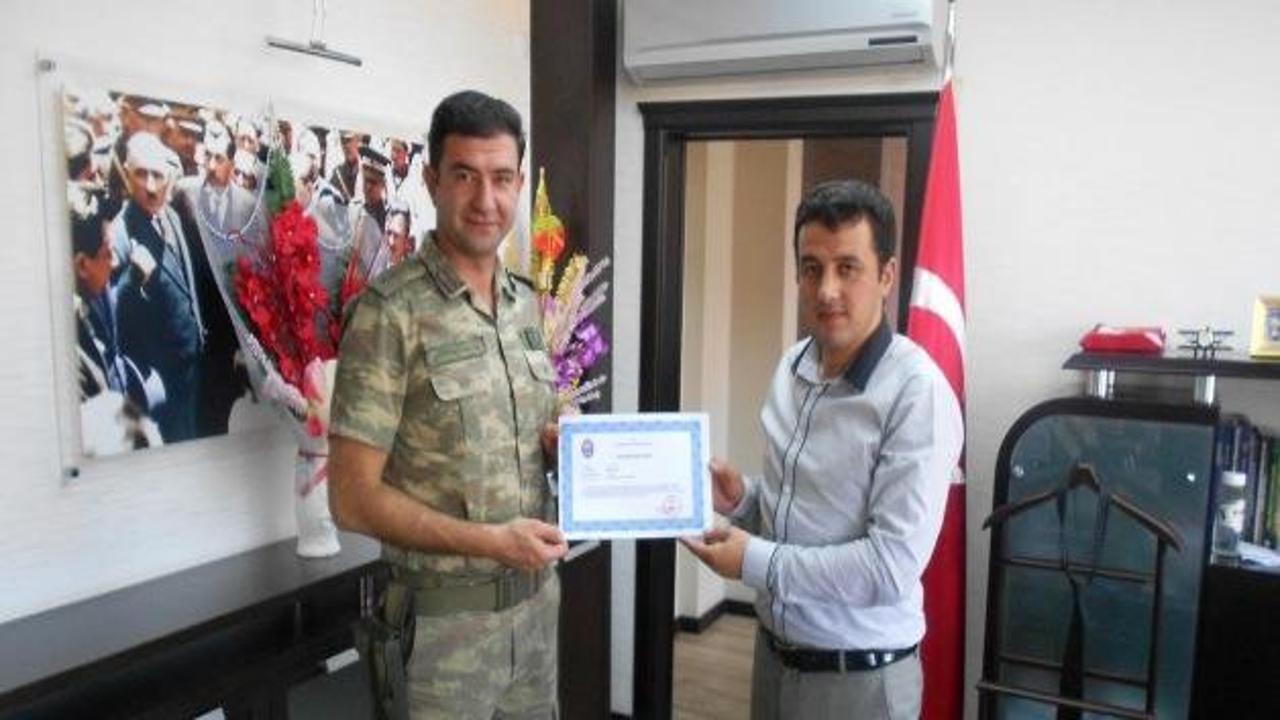 Kaymakam Şekerci'den başarılı güvenlik güçlerine ödül