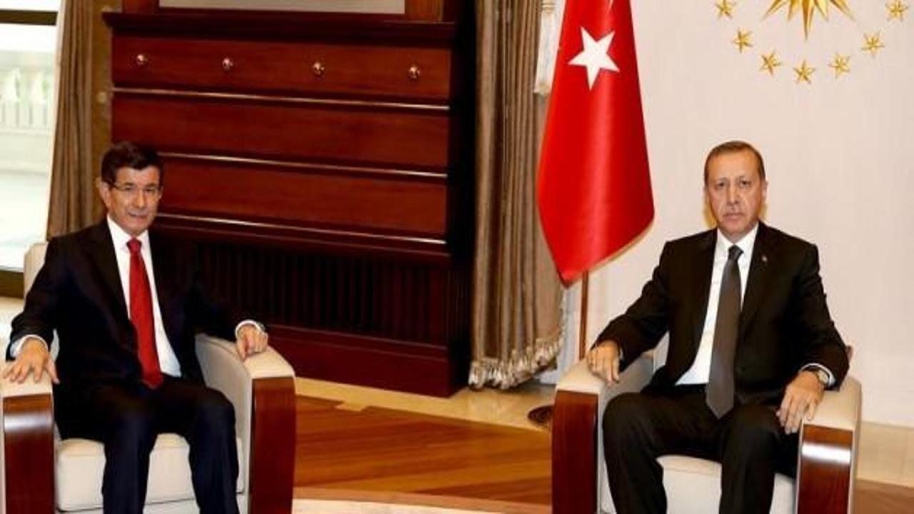 Erdoğan, Davutoğlu'nu kabul etti