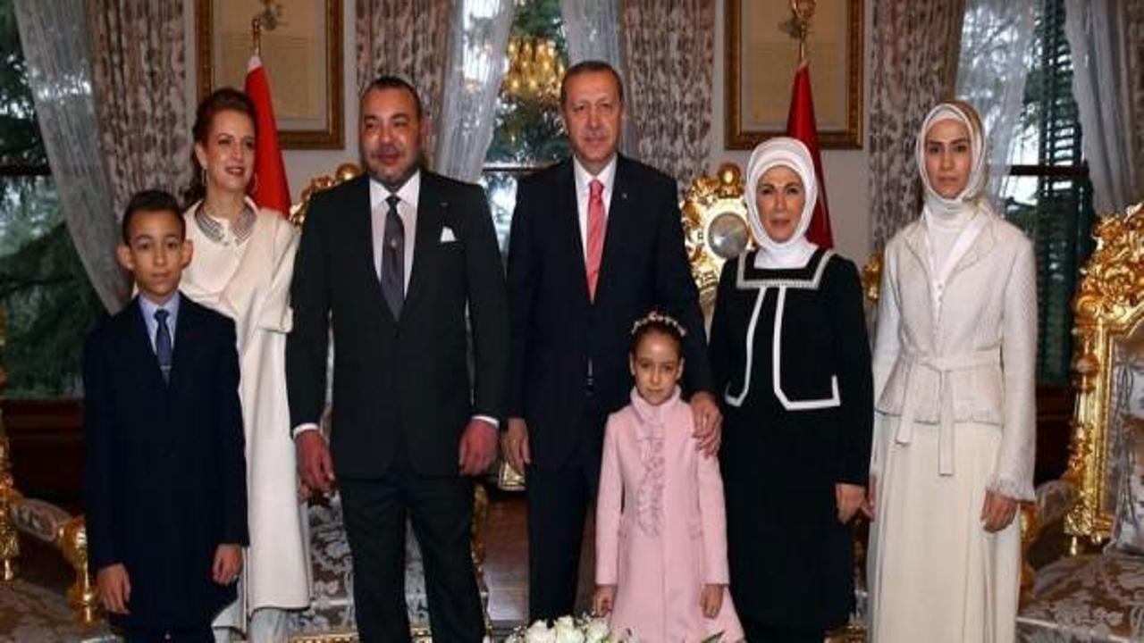 Erdoğan, Fas Kralı ile bir araya geldi
