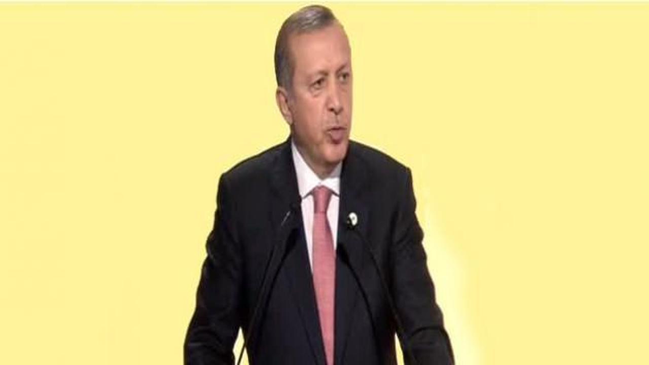 Erdoğan iklim zirvesinde konuştu