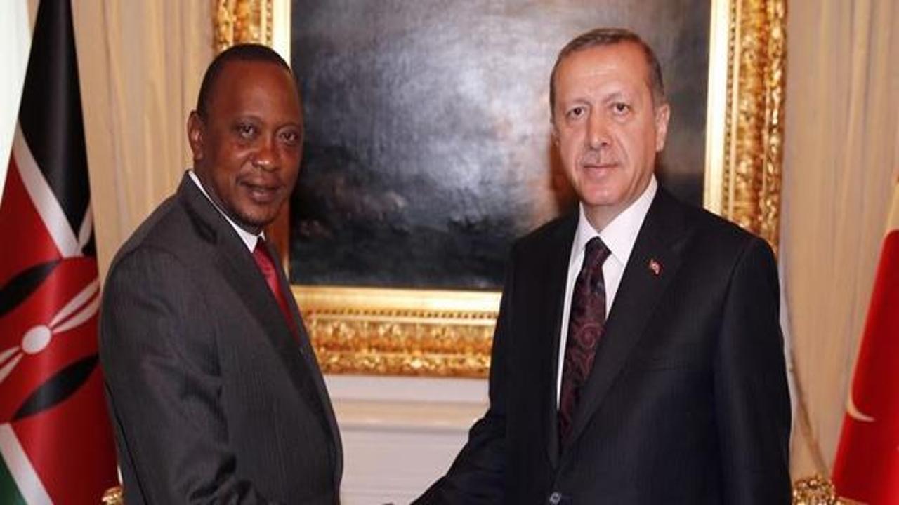 Erdoğan Kenyatta ile biraraya geldi