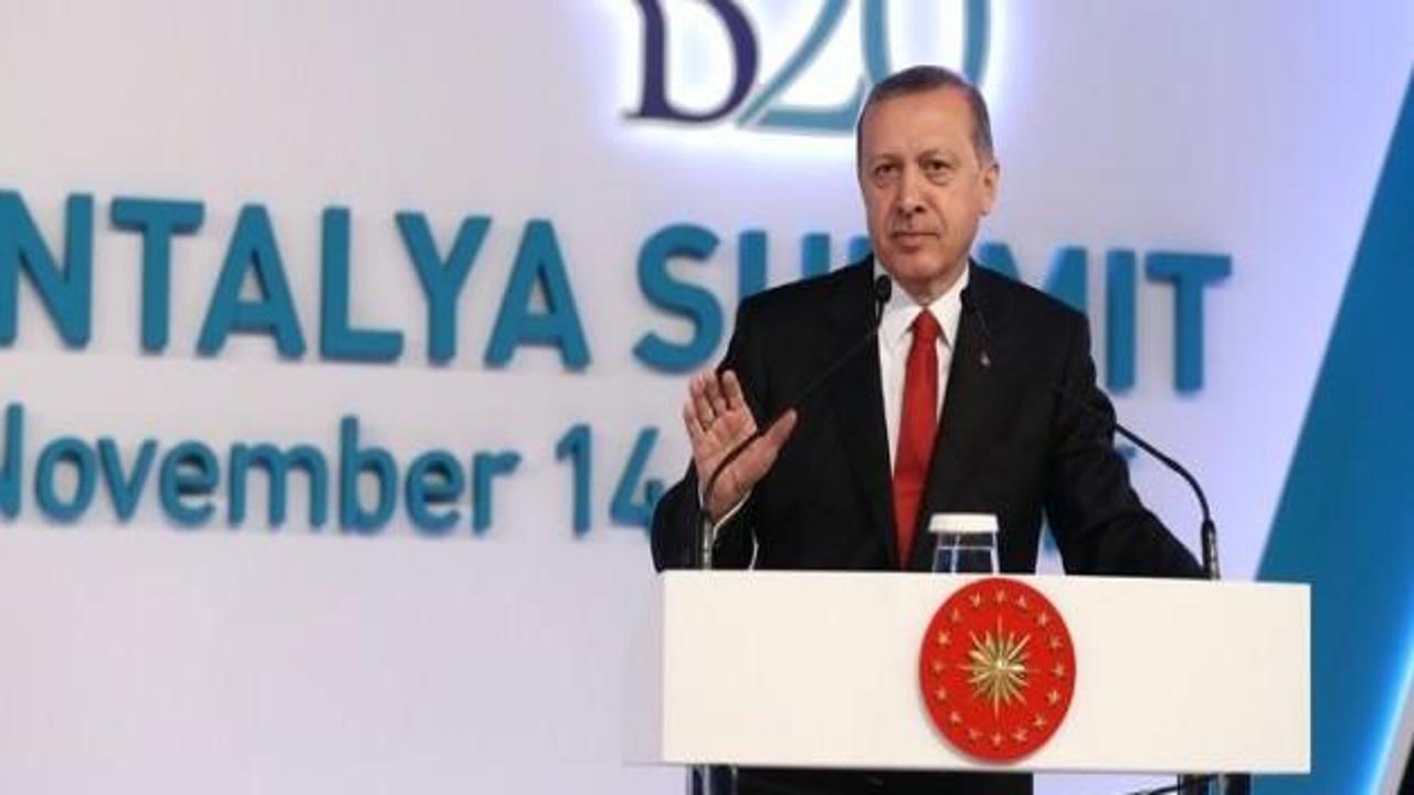 Erdoğan L20- B20 ana oturumunda konuştu
