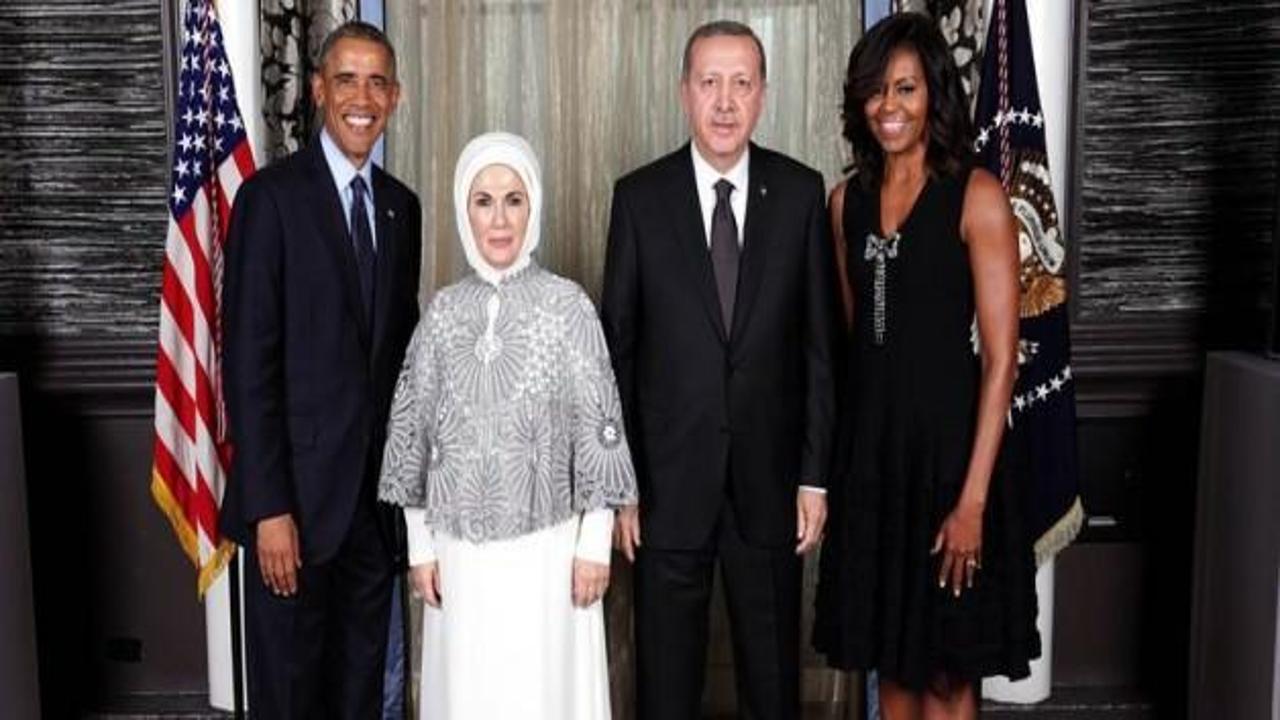 Erdoğan Obama'nın resepsiyonuna katıldı