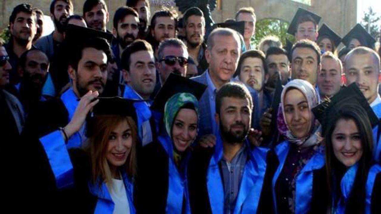 Erdoğan öğrencileri yalnız bırakmadı