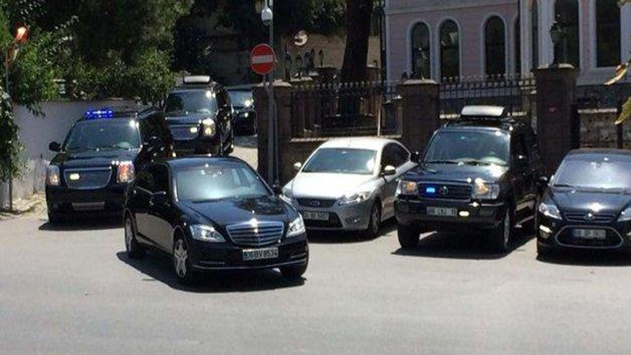 Erdoğan sivil plakalı araçla gitti