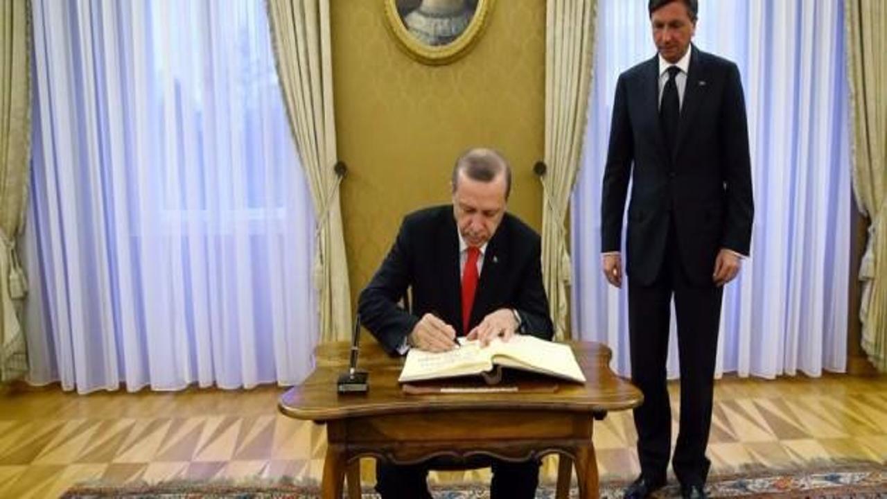 Erdoğan Slovenya'dan ayrıldı