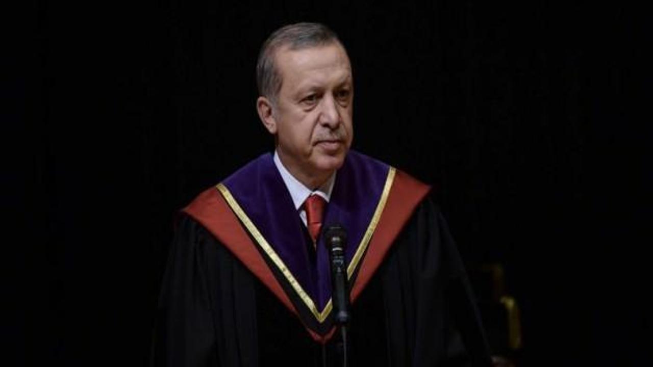 Erdoğan'a fahri doktora ünvanı verildi 