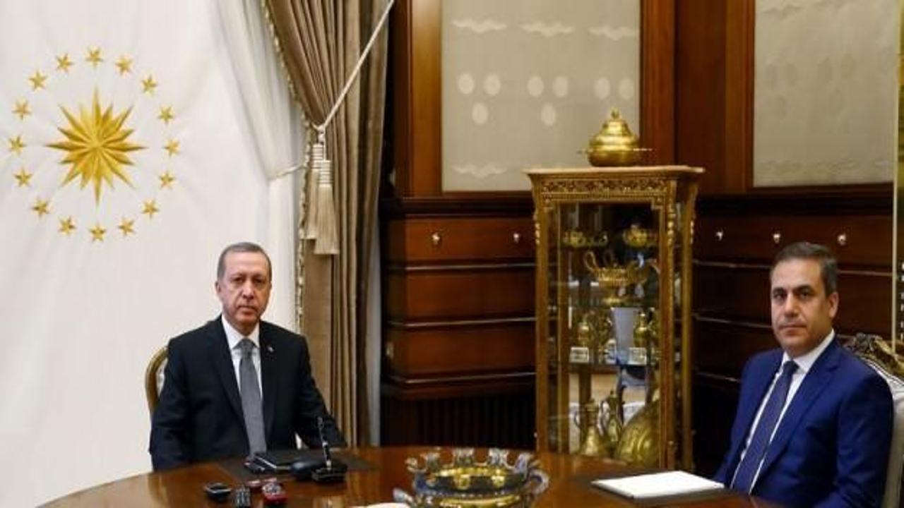 Erdoğan, Hakan Fidan ile görüştü