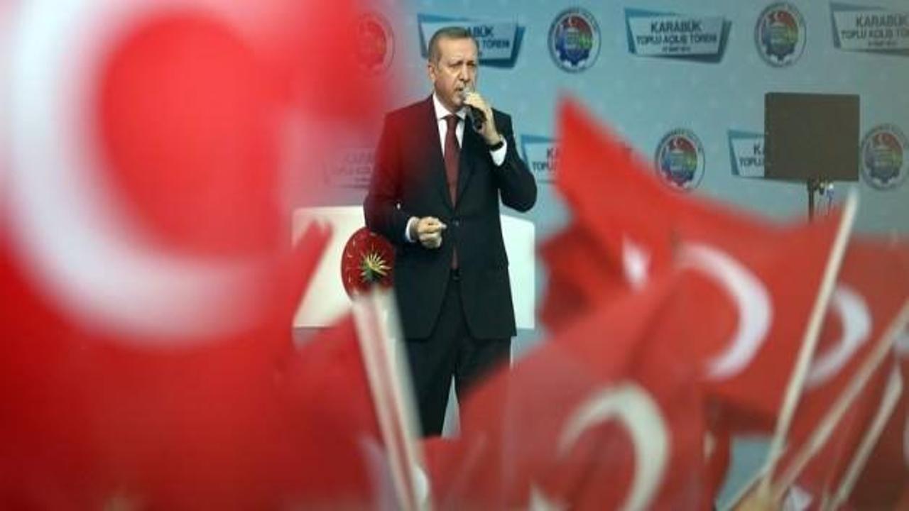 Erdoğan'ın konuşmasını bölen slogan