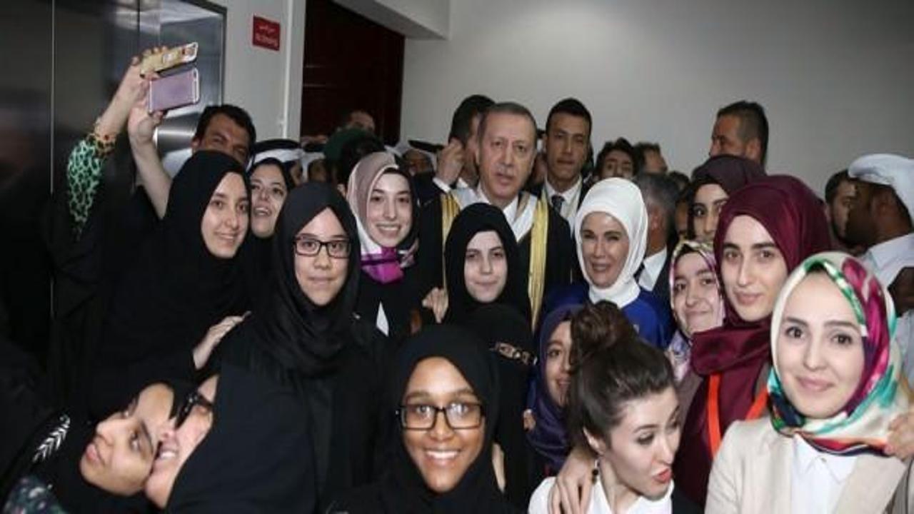 Erdoğan’la aynı karede yer almak için yarıştılar 