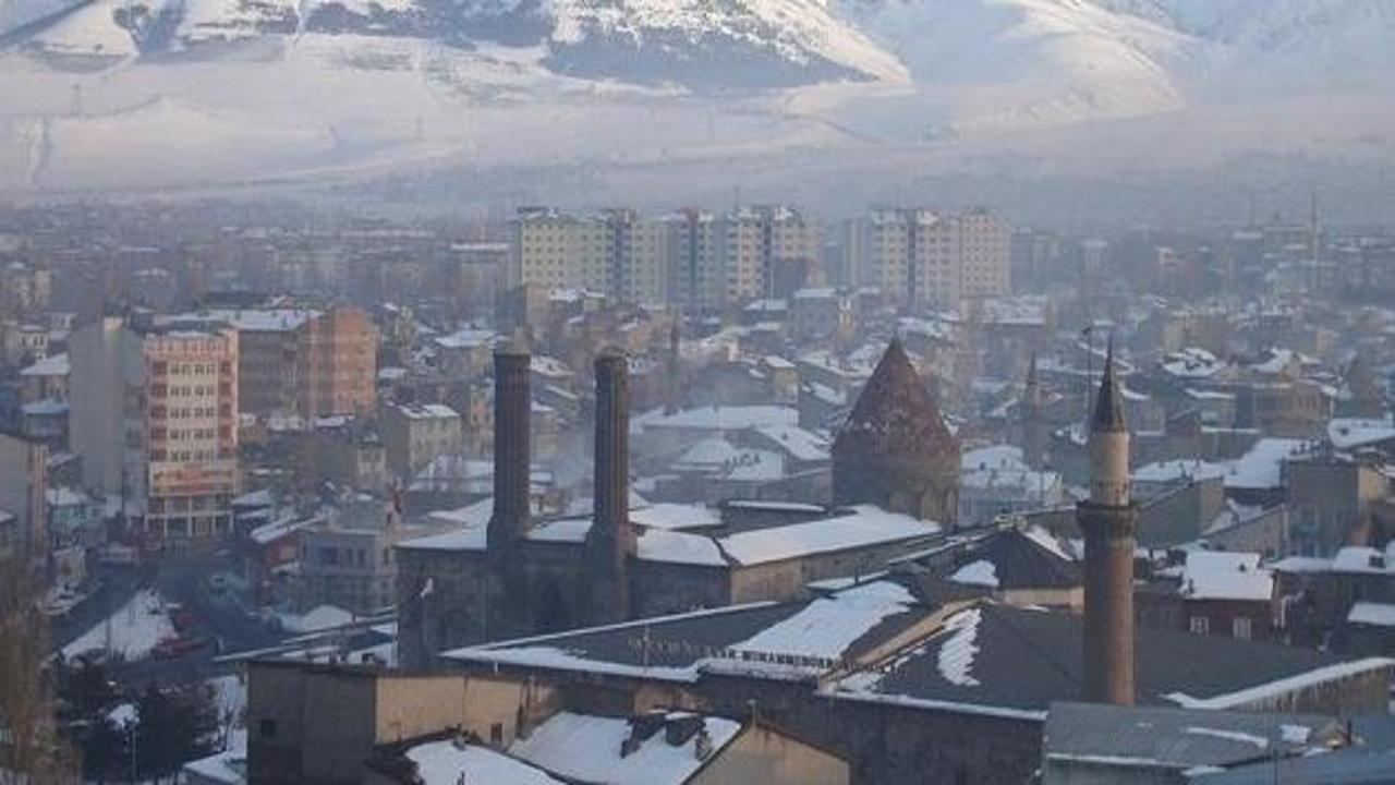 Erzurum'da hava kirliği paniği