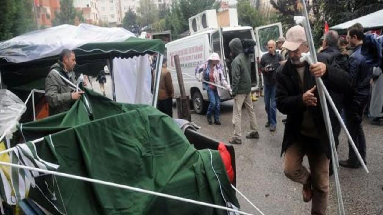 Eylemciler, Validebağ'da çadırlarını kaldırdı