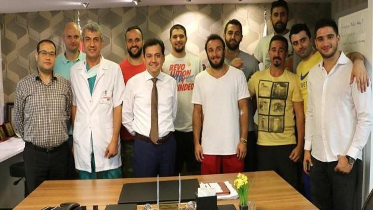 Royal Halı Gaziantepli sporcular sağlık kontrolünden geçti