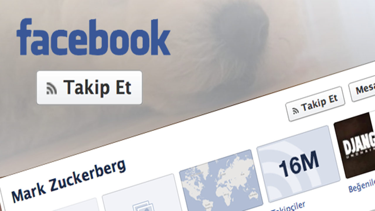 Facebook 'Takip Et' butonu aktif!