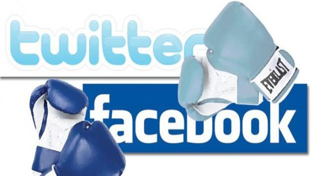 Facebook ve Twitter karşı karşıya
