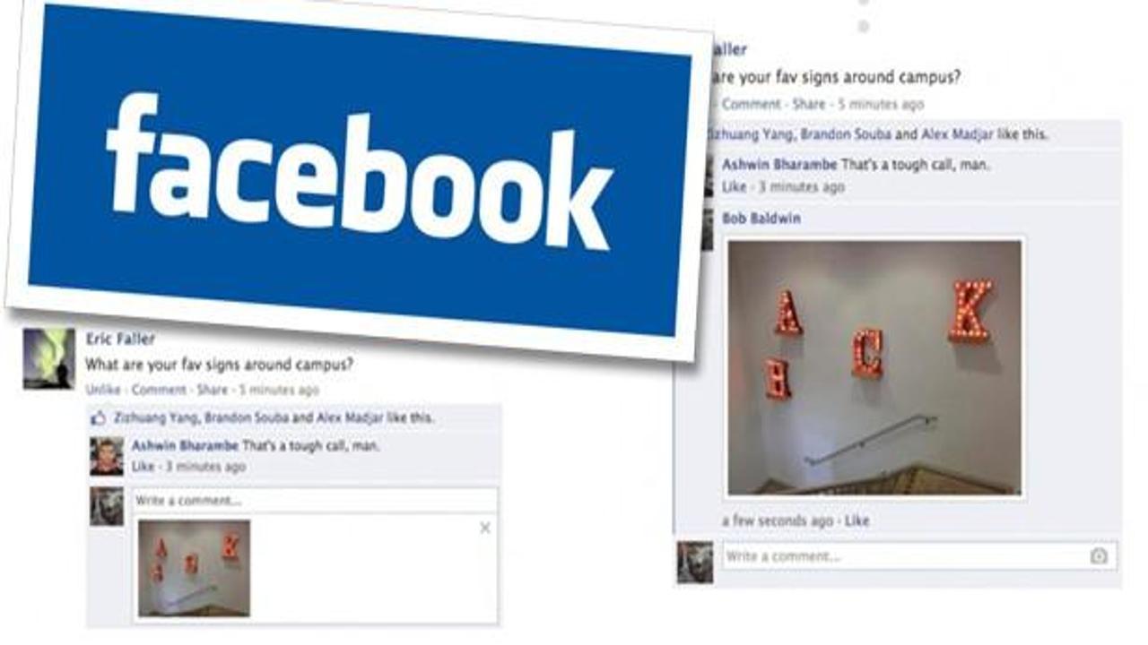 Facebook yorumlarına fotoğraf ekleme özelliği