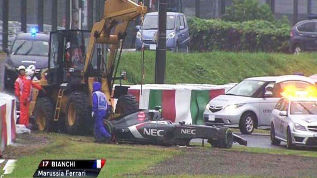 Formula 1 pilotu Bianchi'nin durumu kritik
