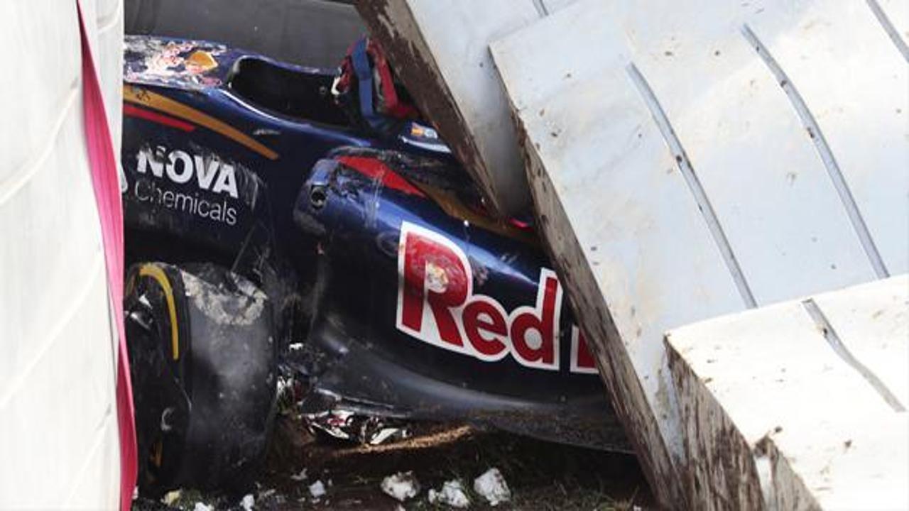 Formula 1'de feci kaza! Olaydan şok kareler