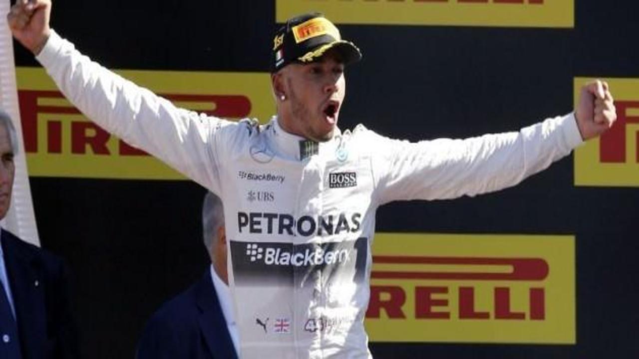 Formula 1'de kazanan Hamilton oldu