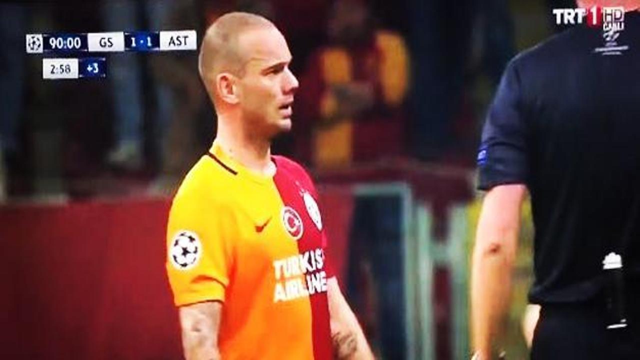 G.Saraylıları şoke eden an! 90+3'te Sneijder...