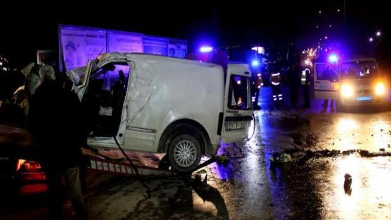 Gaziantep'te feci kaza: 1 ölü, 5 yaralı 