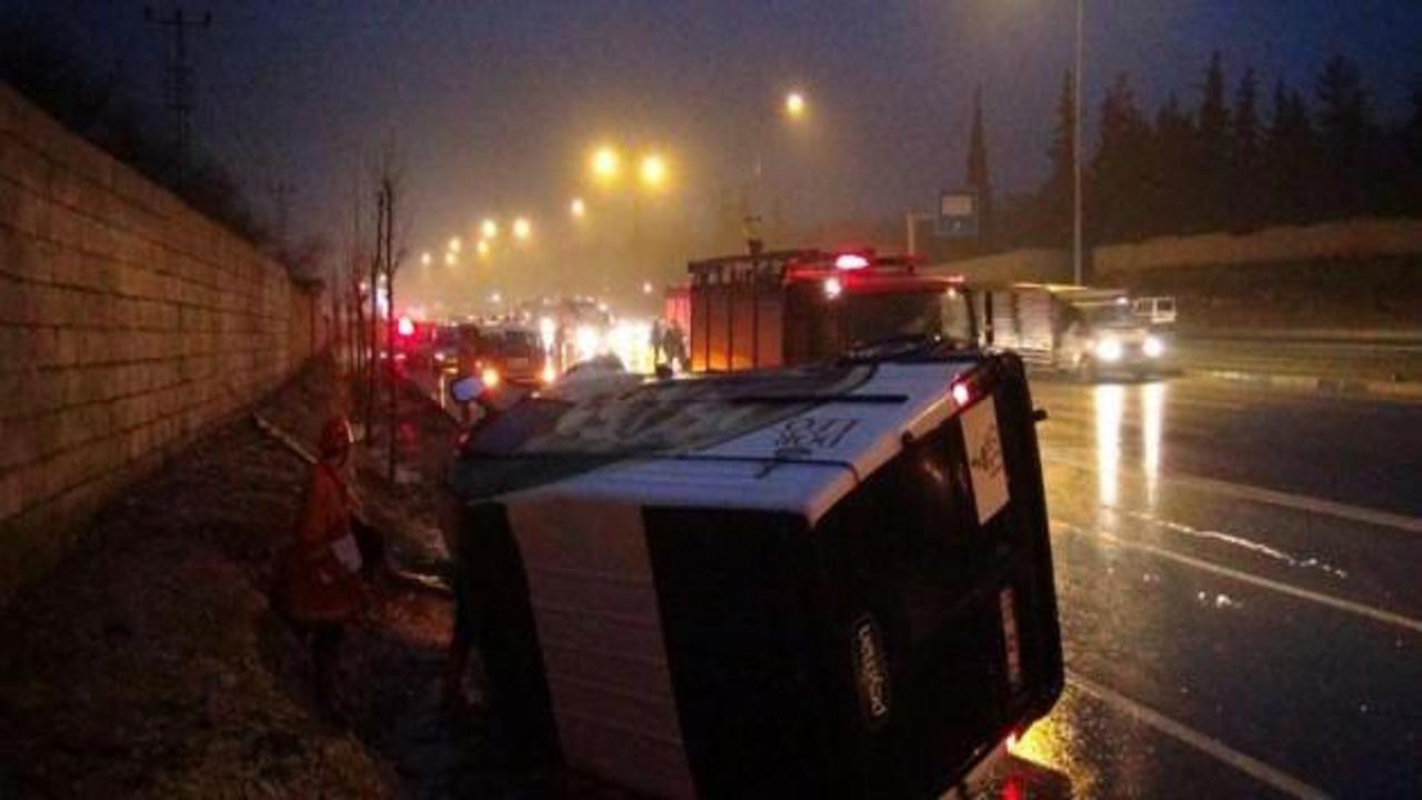 Gaziantep'te trafik kazaları: 6 yaralı