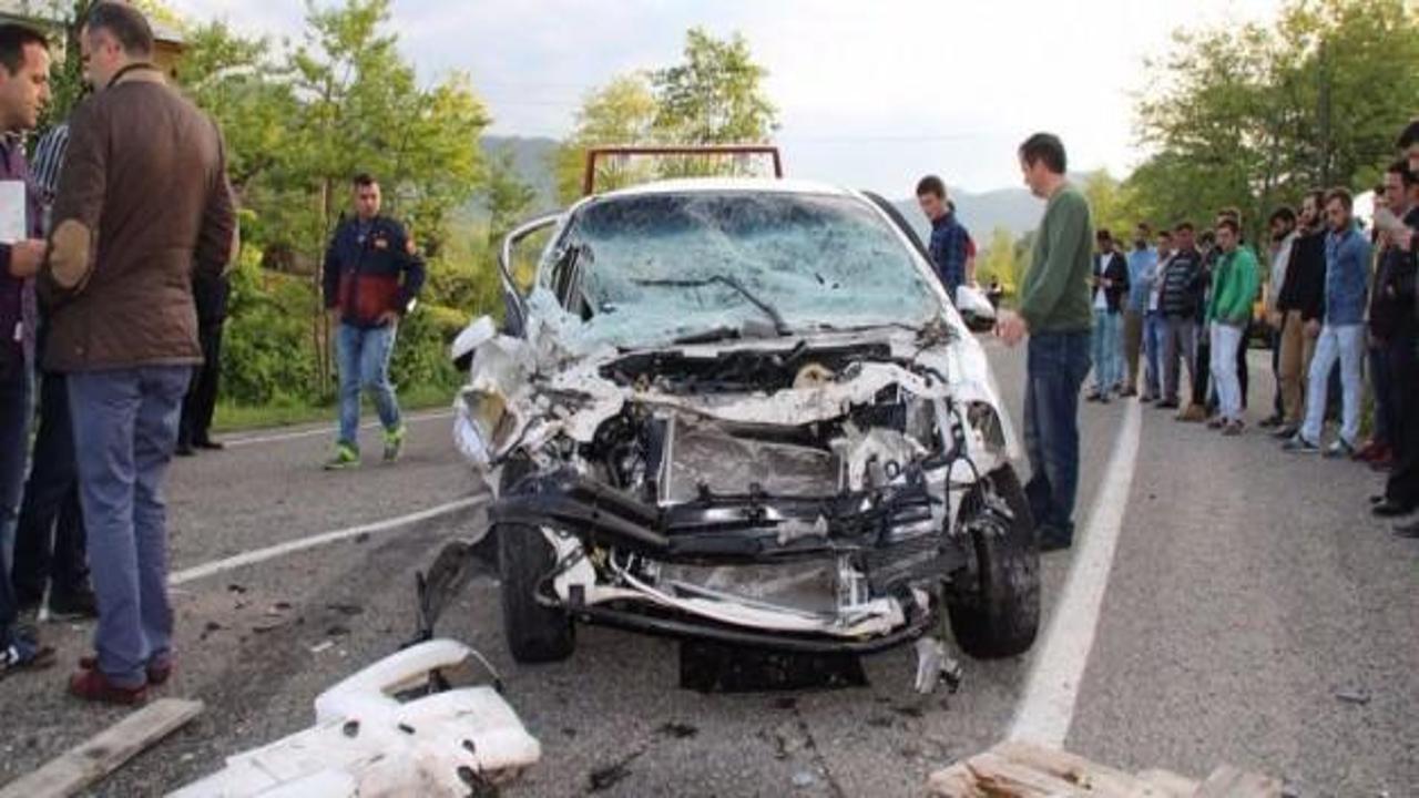 Giresun'da zincirleme trafik kazası: 7 yaralı