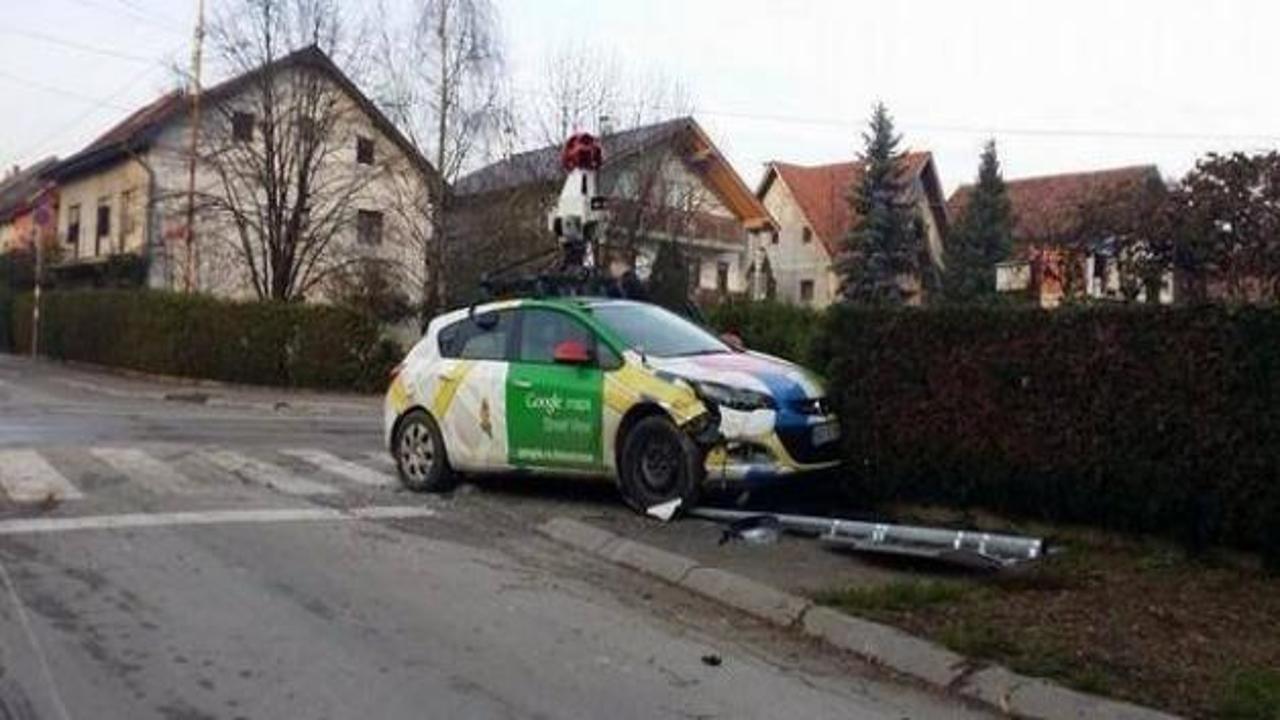Google Maps aracı kaza yaptı!