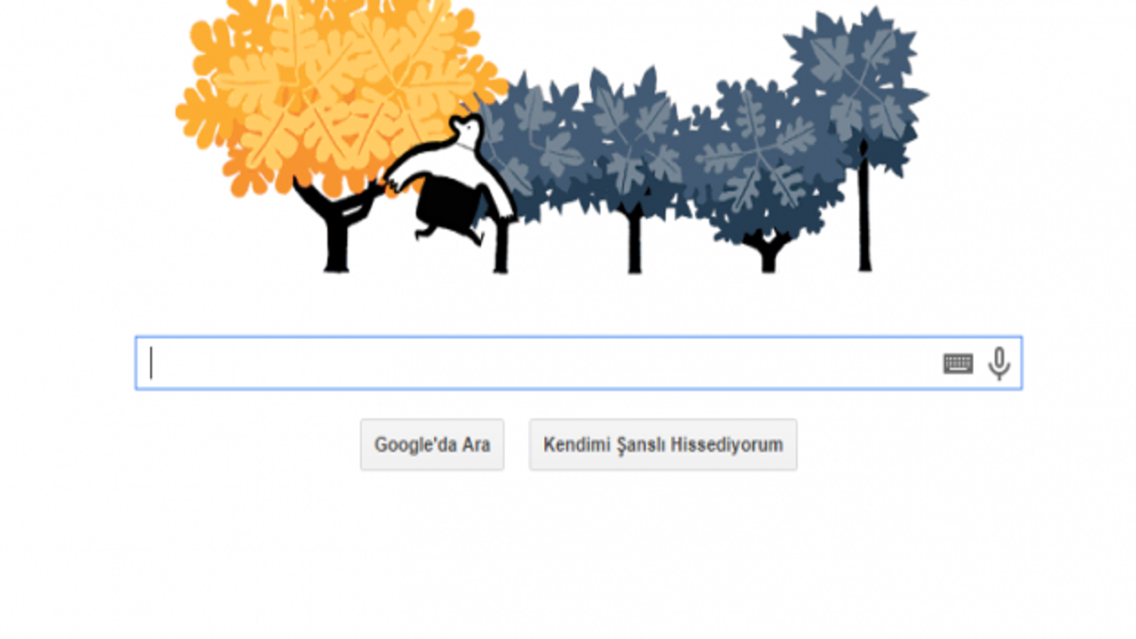 Google'da sonbahar: Sonbahar Ekinoksu doodle oldu.