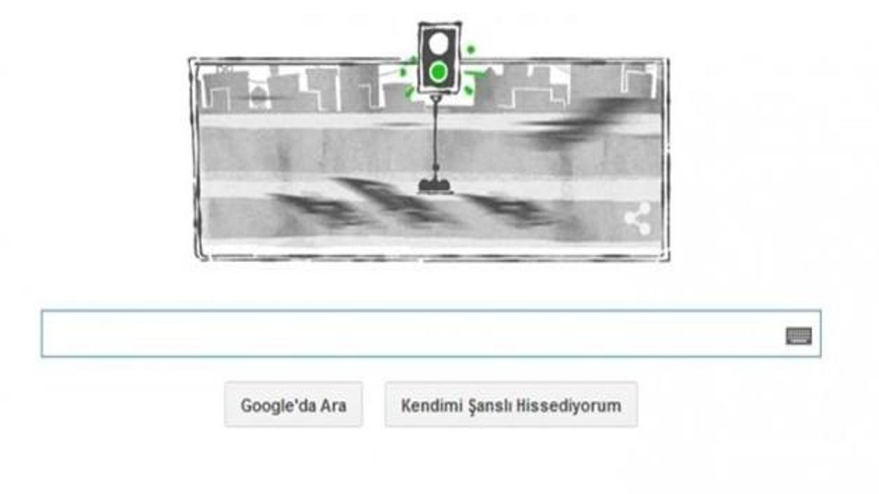 Google'dan İlk trafik lambalarına sürpriz doodle