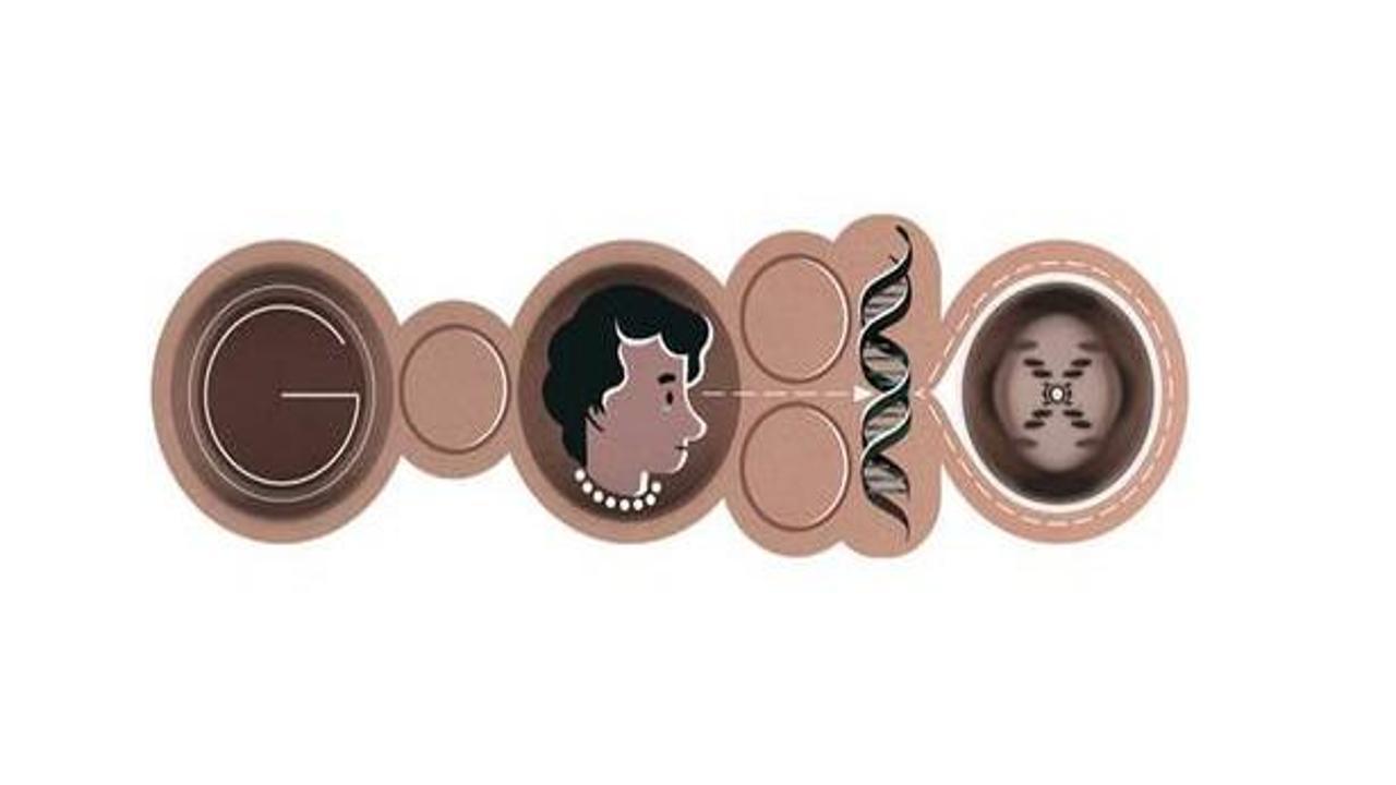 Google'dan Rosalind Franklin'e özel logo