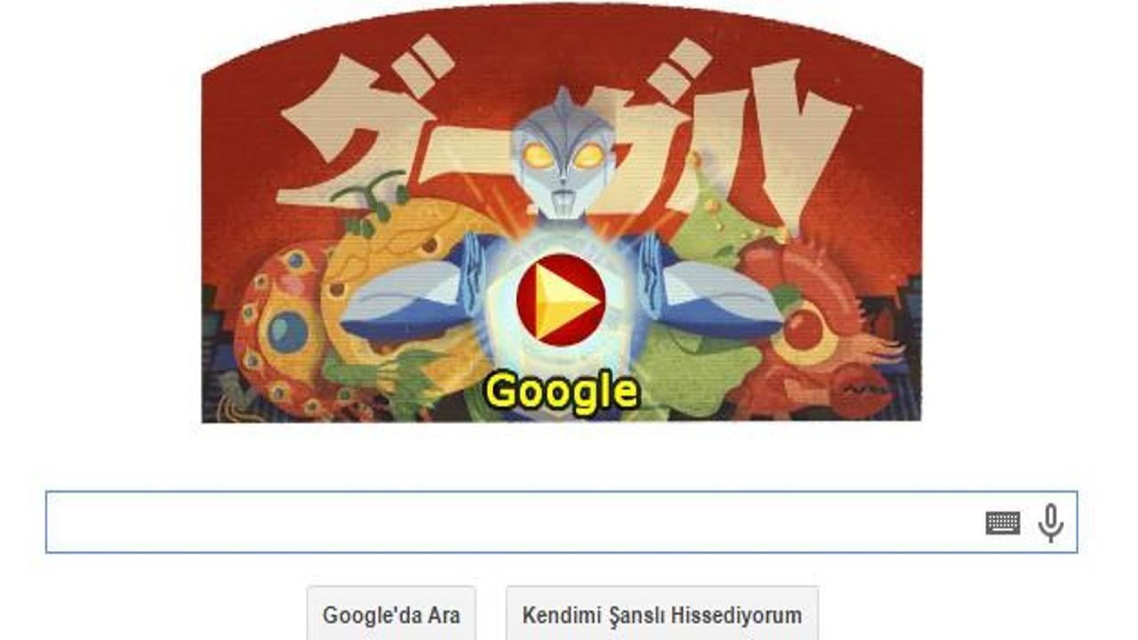 Google'dan yönetmen Tsuburaya'ya özel logo