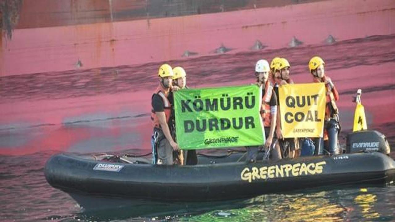Greenpeace'den kömür eylemi