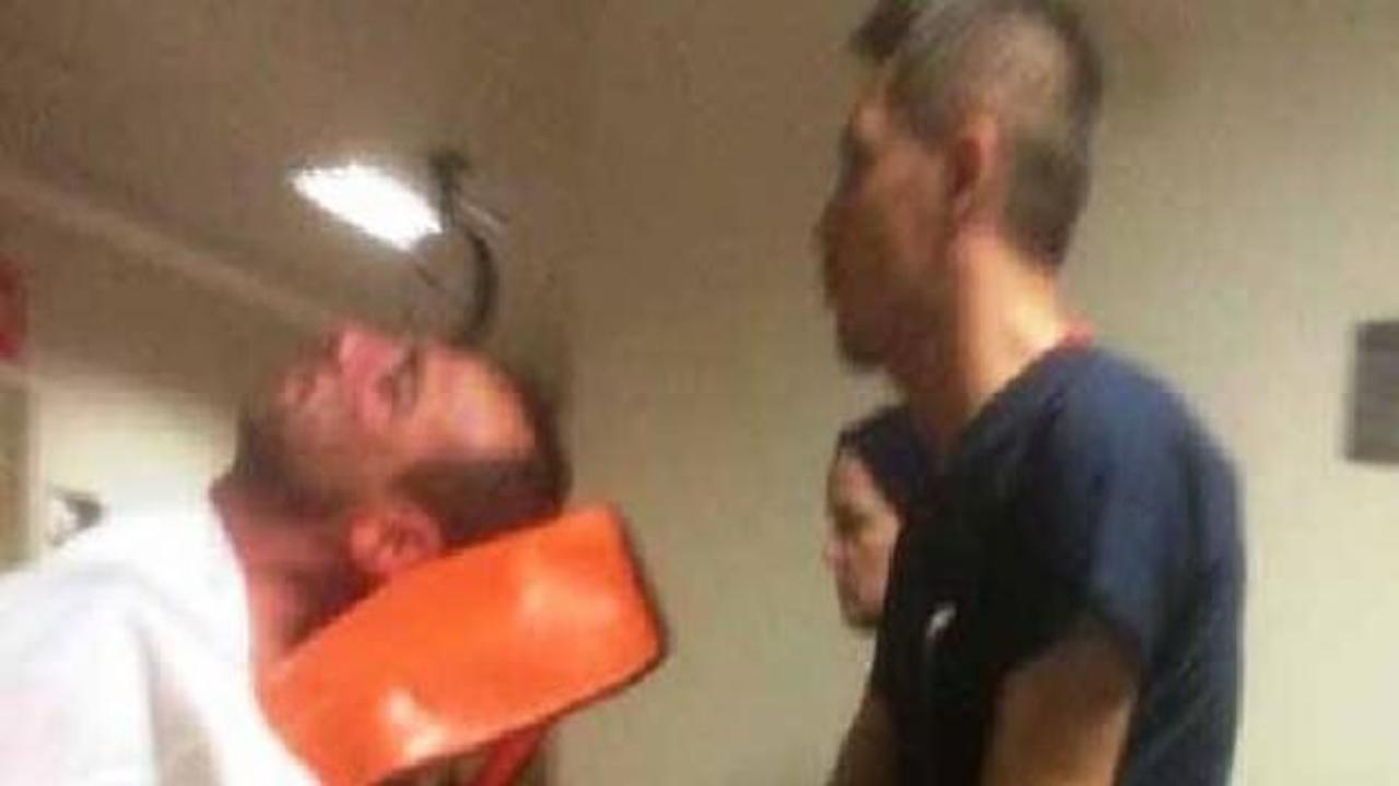Hastane basıp acil servis doktorunu dövdüler