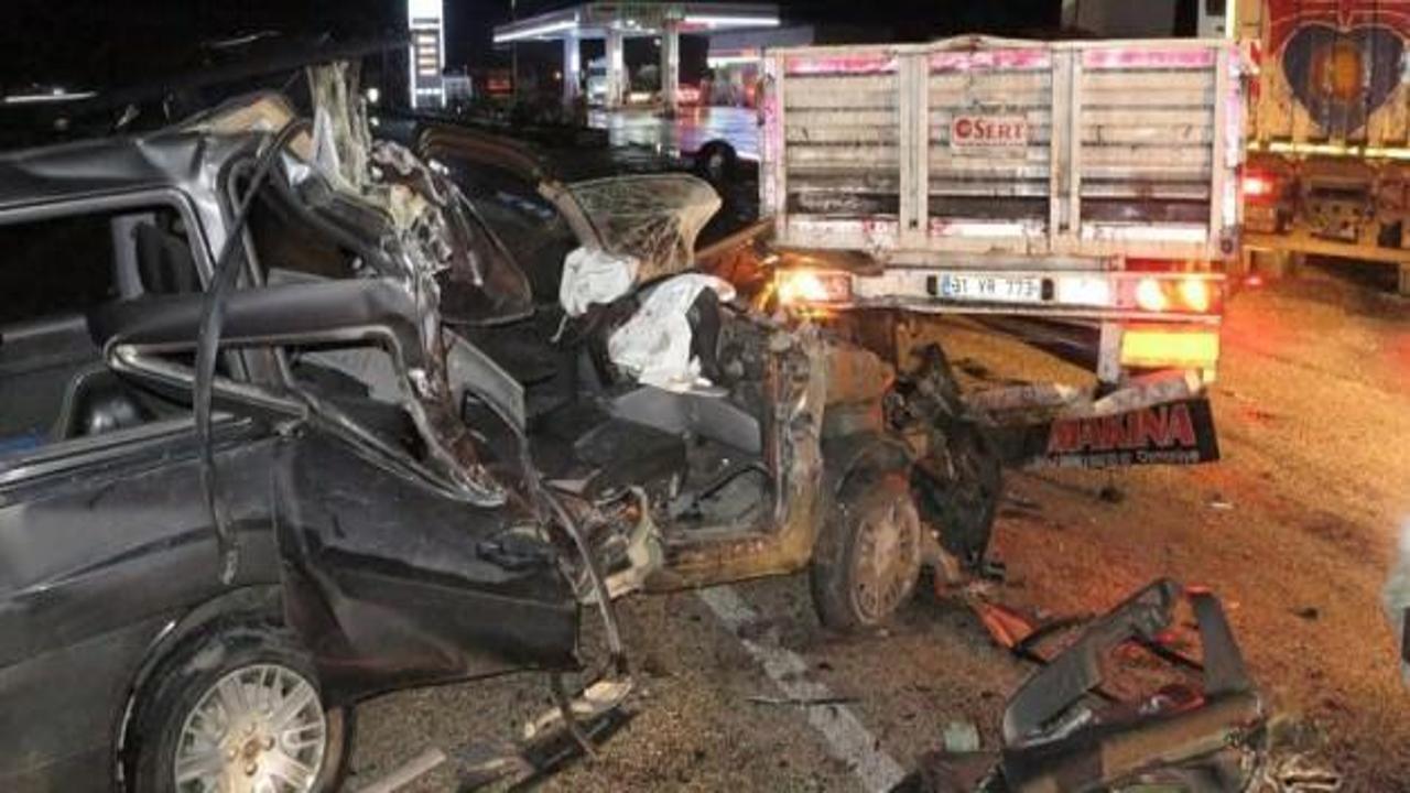 Hatay'da feci kaza: 1 ölü, 1 yaralı