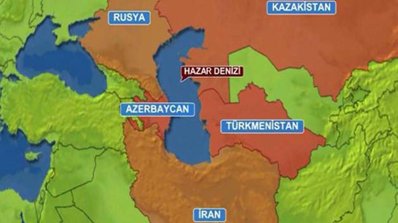 Hazar Denizi'ni beş ülke paylaştı